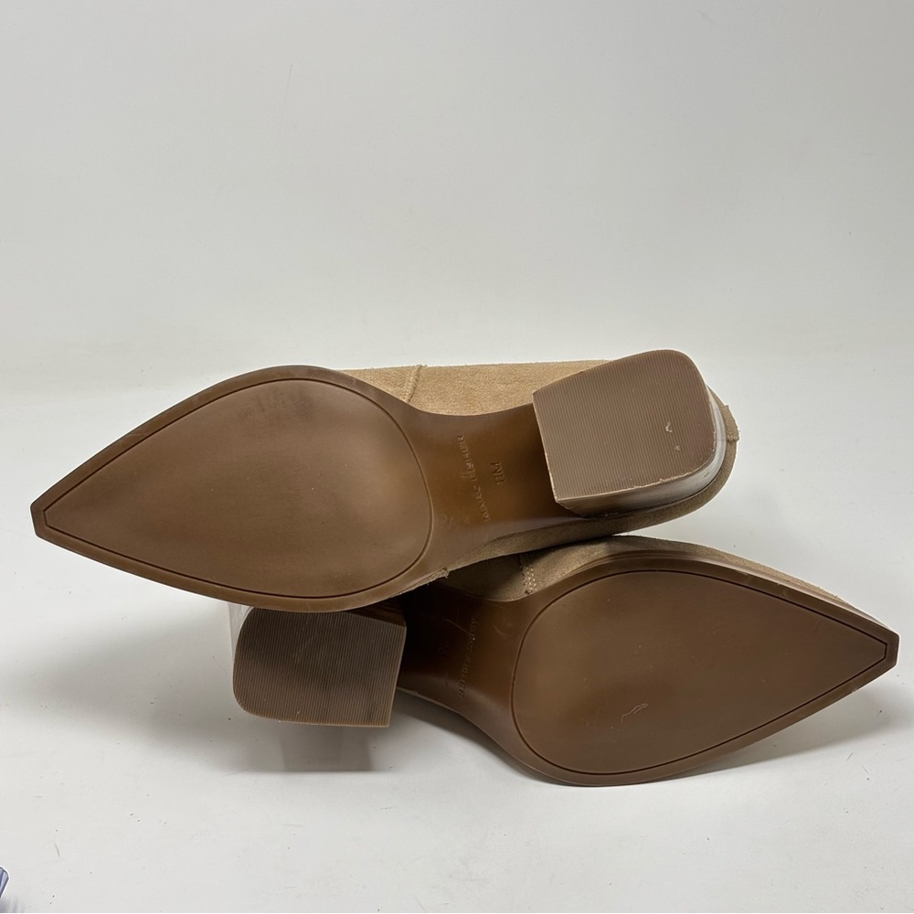 Marc Fisher Marcela Pointy Toe Dress Booties Tan Size 11 NWOT - Picture 9 of 11